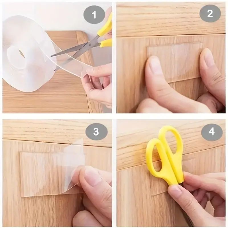 【Promotion】Heavy Duty Nano Double-Sided Tape-Reusable, Traceless And Washable-Strong Adhesive Strip, Suitable for Home, Office And Car,5Mx3cm