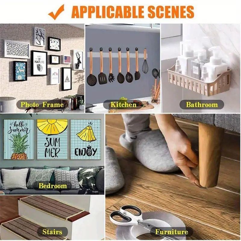【Promotion】Heavy Duty Nano Double-Sided Tape-Reusable, Traceless And Washable-Strong Adhesive Strip, Suitable for Home, Office And Car,5Mx3cm