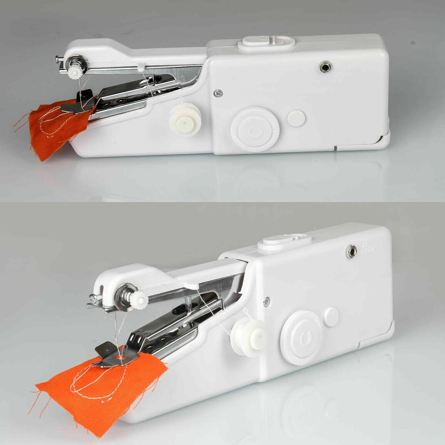 Sewing Machine Handheld Portable Lightweight Mini Hand Held Sewing Machines Stitch Fabric Cordless Battery Operated Stitching Clothes Handicrafts For Home Travel Camping Repairing DIY