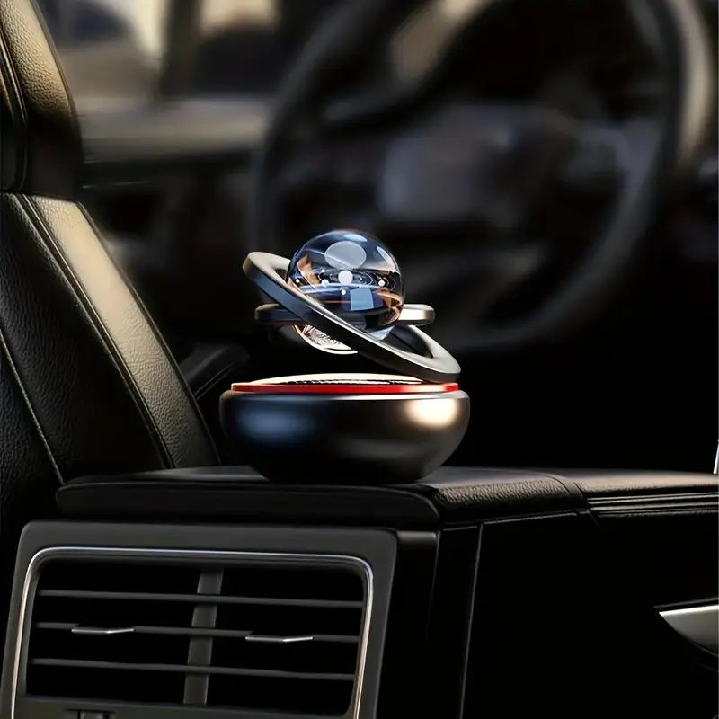 【Promotion】Solar Car Air Freshener | Rotating Aromatreatment Decoration Car Interior Accessories | Women Men Original Flavored Perfume Diffuser