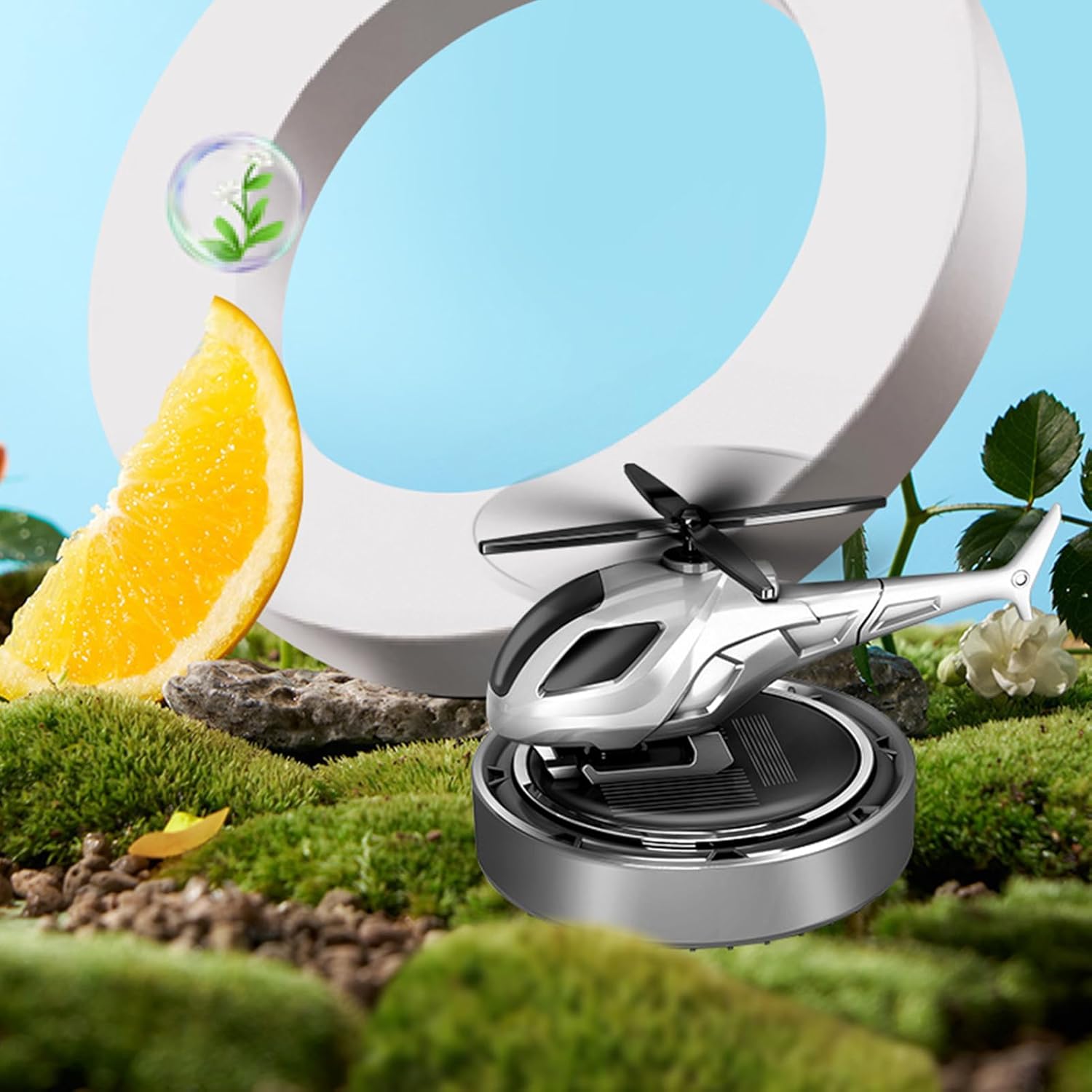 【Promotion】Aircraft Vent Car Decor Freshener, Desk and Solar Home Auto Fragrance Freshener Ornaments Aeroplane Aromatherapy Design Smell Decoration