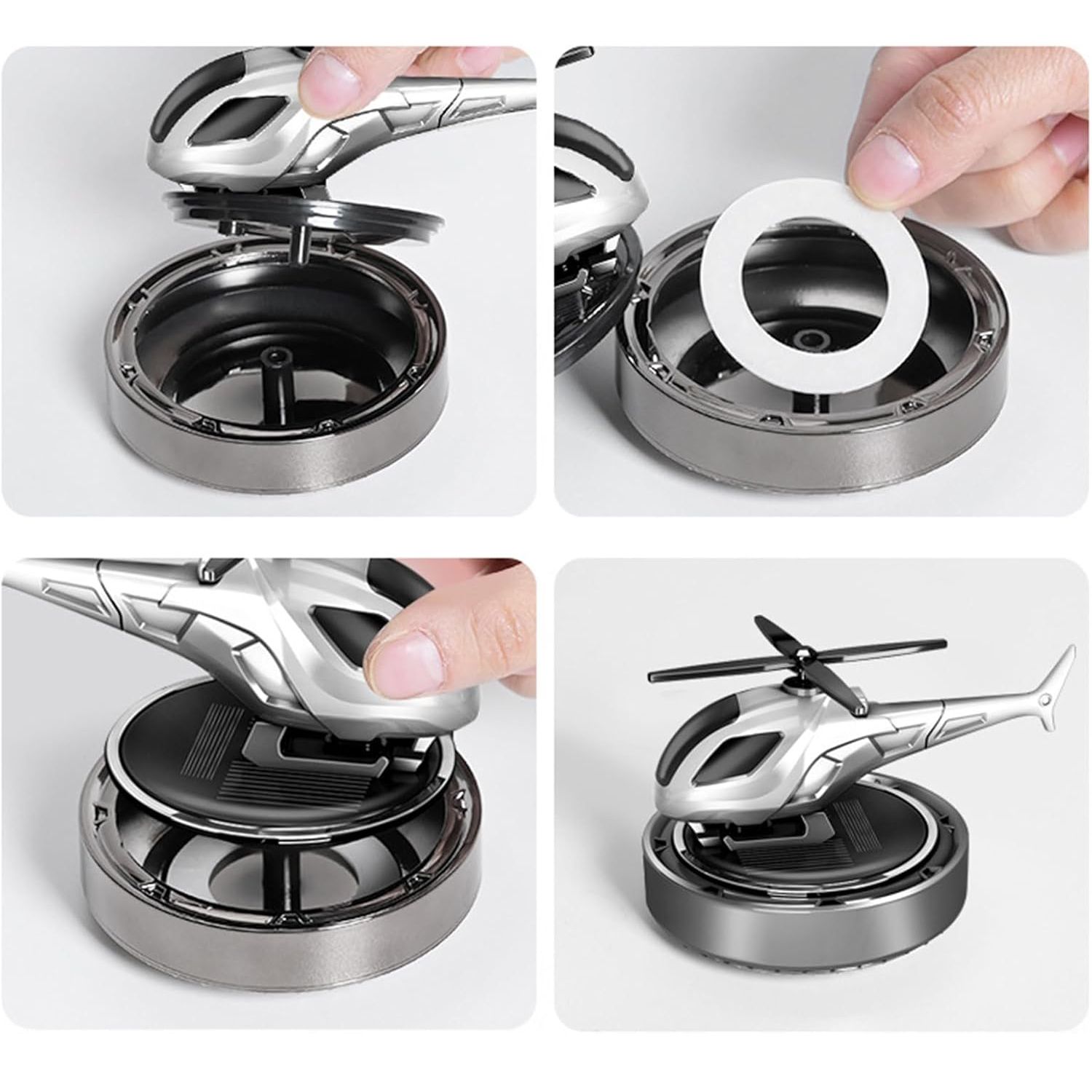 【Promotion】Aircraft Vent Car Decor Freshener, Desk and Solar Home Auto Fragrance Freshener Ornaments Aeroplane Aromatherapy Design Smell Decoration