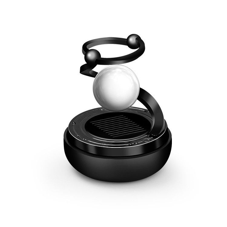【Clearance Sale】Solar Rotating Car Diffuser - Double Ring Solar Energy Aromatherapy Air Purifier with Dashboard Ornaments