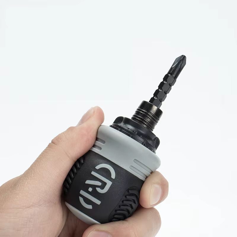 【Promotion】Ratcheting Screwdriver Set,12-in-1 Multi-bit Stubby Screw Driver Set, Adjustable Length,Reversible Dual End,Portable