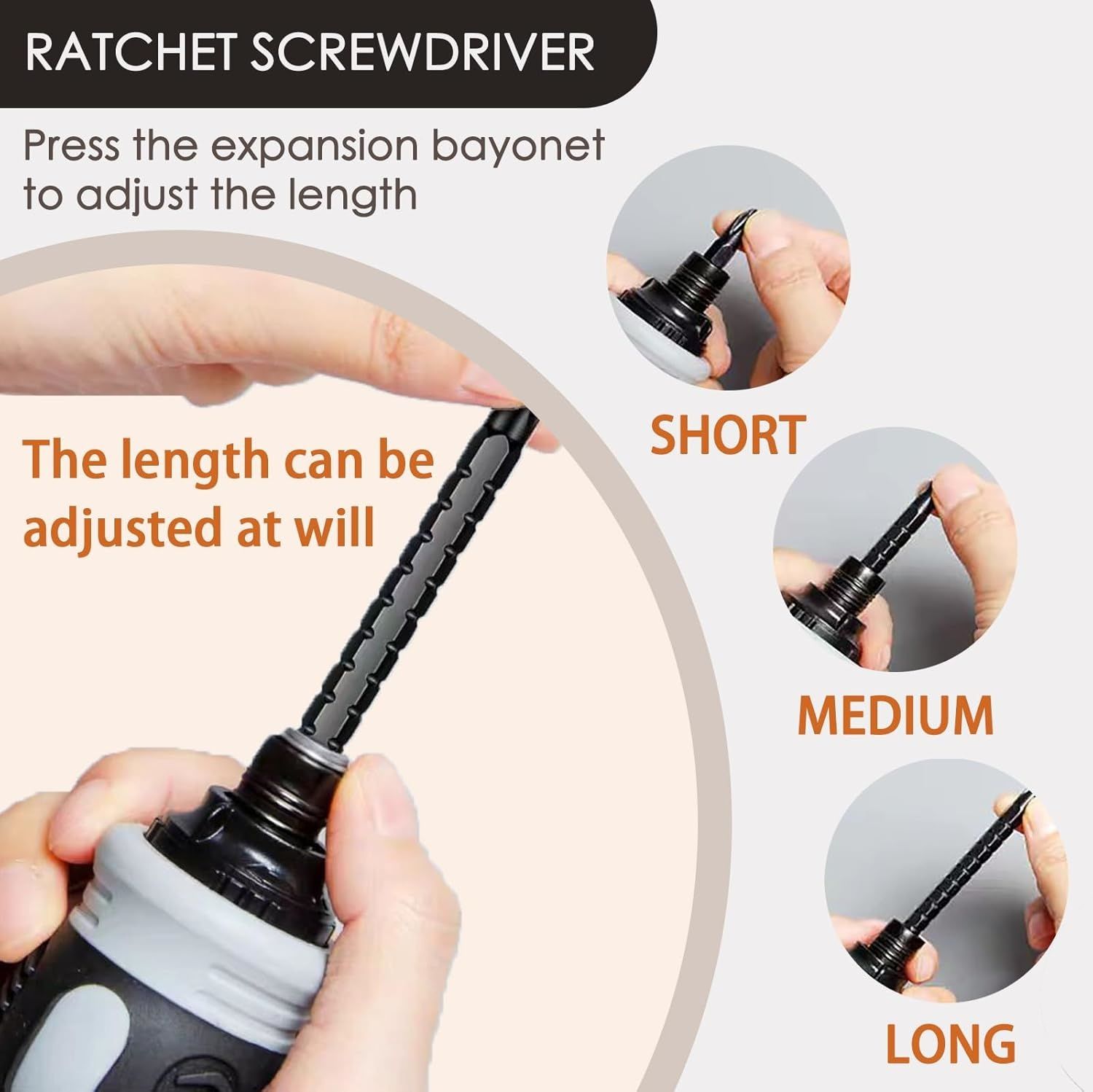 【Promotion】Ratcheting Screwdriver Set,12-in-1 Multi-bit Stubby Screw Driver Set, Adjustable Length,Reversible Dual End,Portable