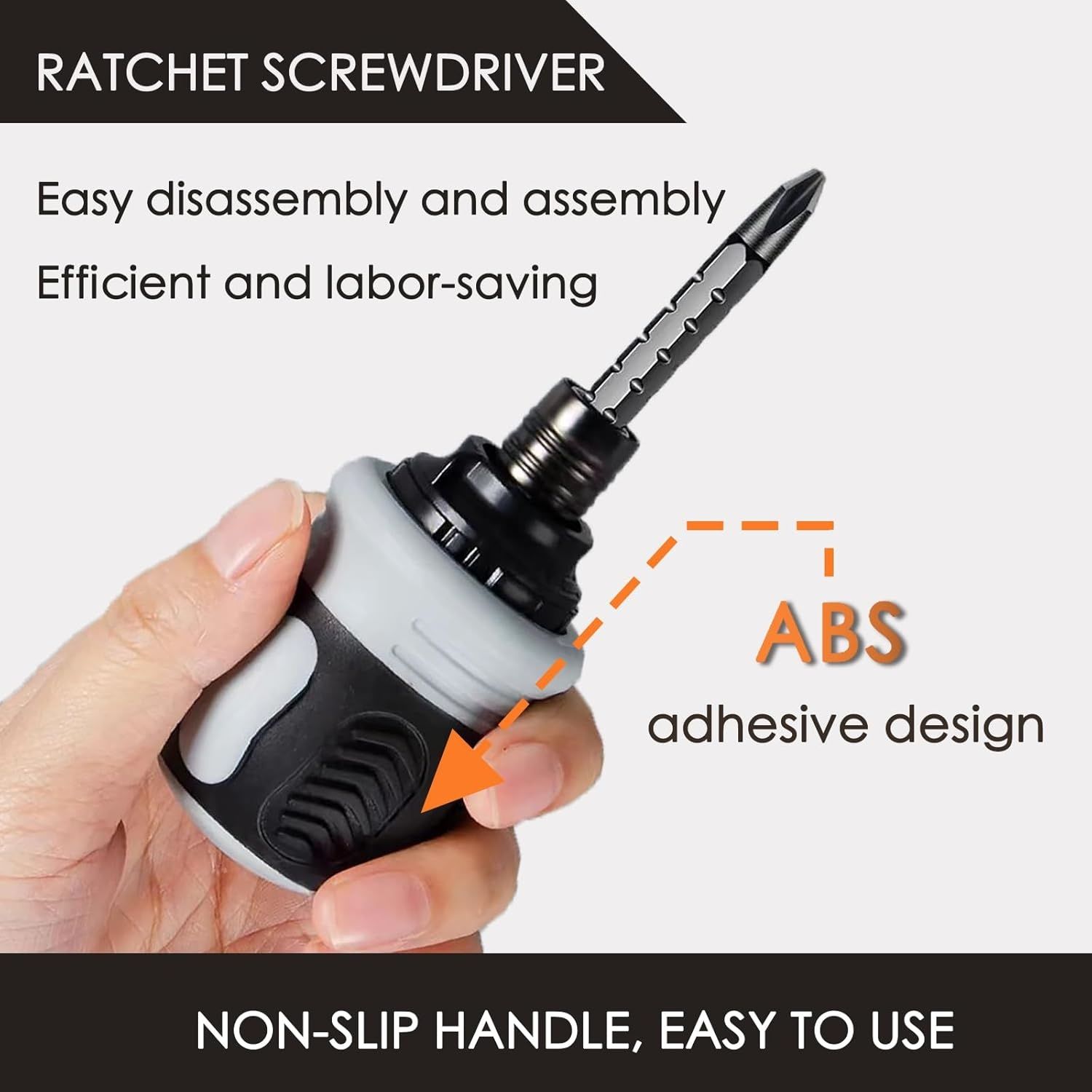 【Promotion】Ratcheting Screwdriver Set,12-in-1 Multi-bit Stubby Screw Driver Set, Adjustable Length,Reversible Dual End,Portable