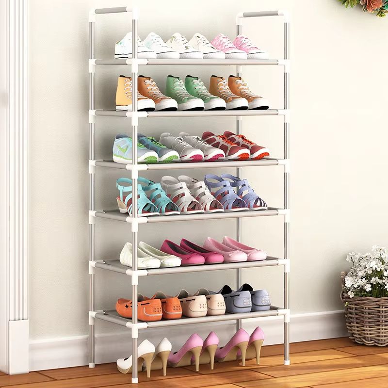 【Promotion】7-Tier Tall Shoe Rack,Large Sturdy Shoe Shelf Organizer, Non-Woven Fabric Free Standing Shoe Racks for Entryway, Hallway and Closet,30x60x120cm