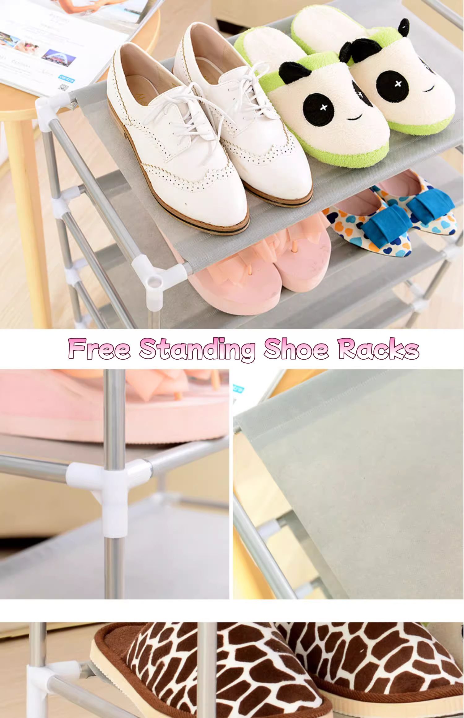 【Promotion】7-Tier Tall Shoe Rack,Large Sturdy Shoe Shelf Organizer, Non-Woven Fabric Free Standing Shoe Racks for Entryway, Hallway and Closet,30x60x120cm
