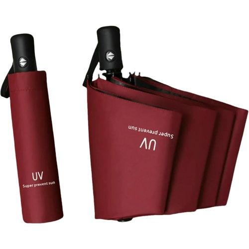 Travel Essentials Umbrella Windproof Compact Collapsible Light, Automatic, Strong and Portable, Wind Resistant Folding Small Umbrella for Rain