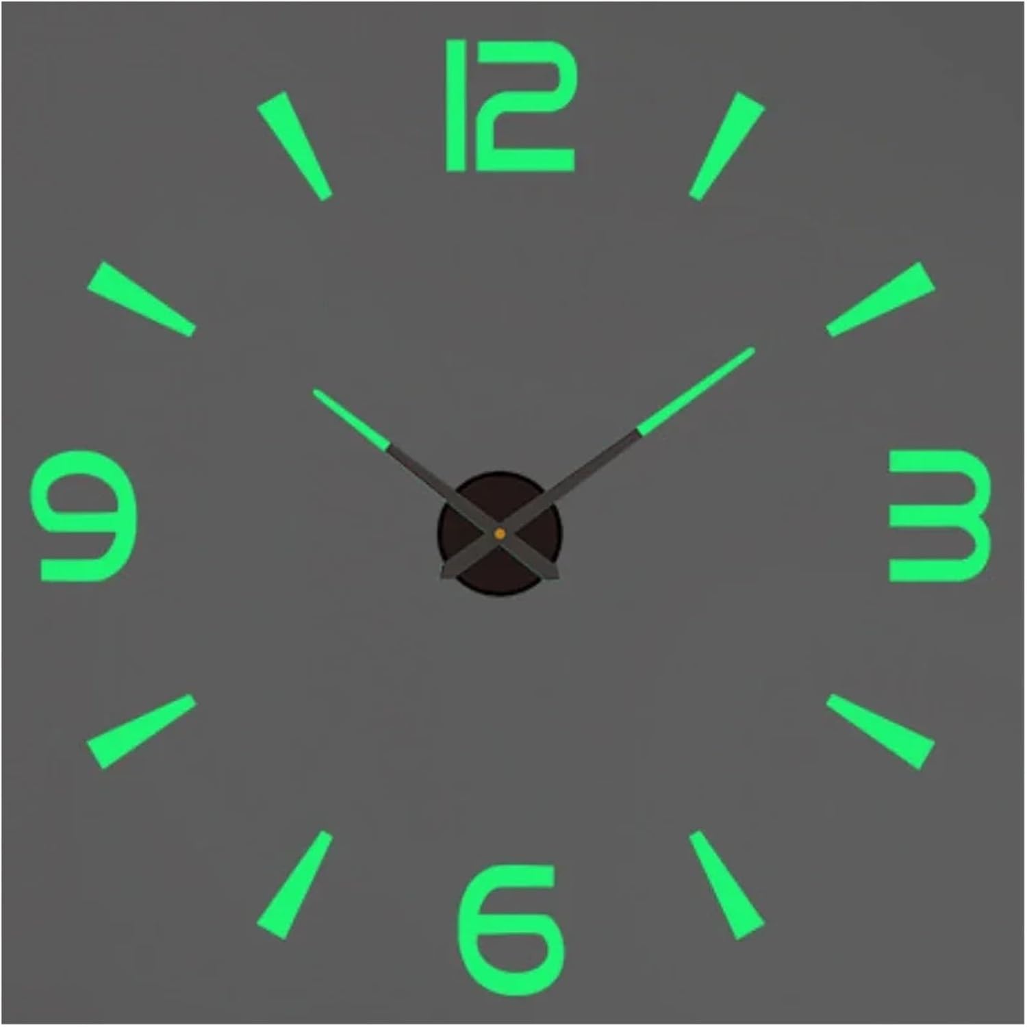 3D DIY Wall Clock Creative Design 40cm Frameless Acrylic Wall Clock Wall Decorative Sticker Watches