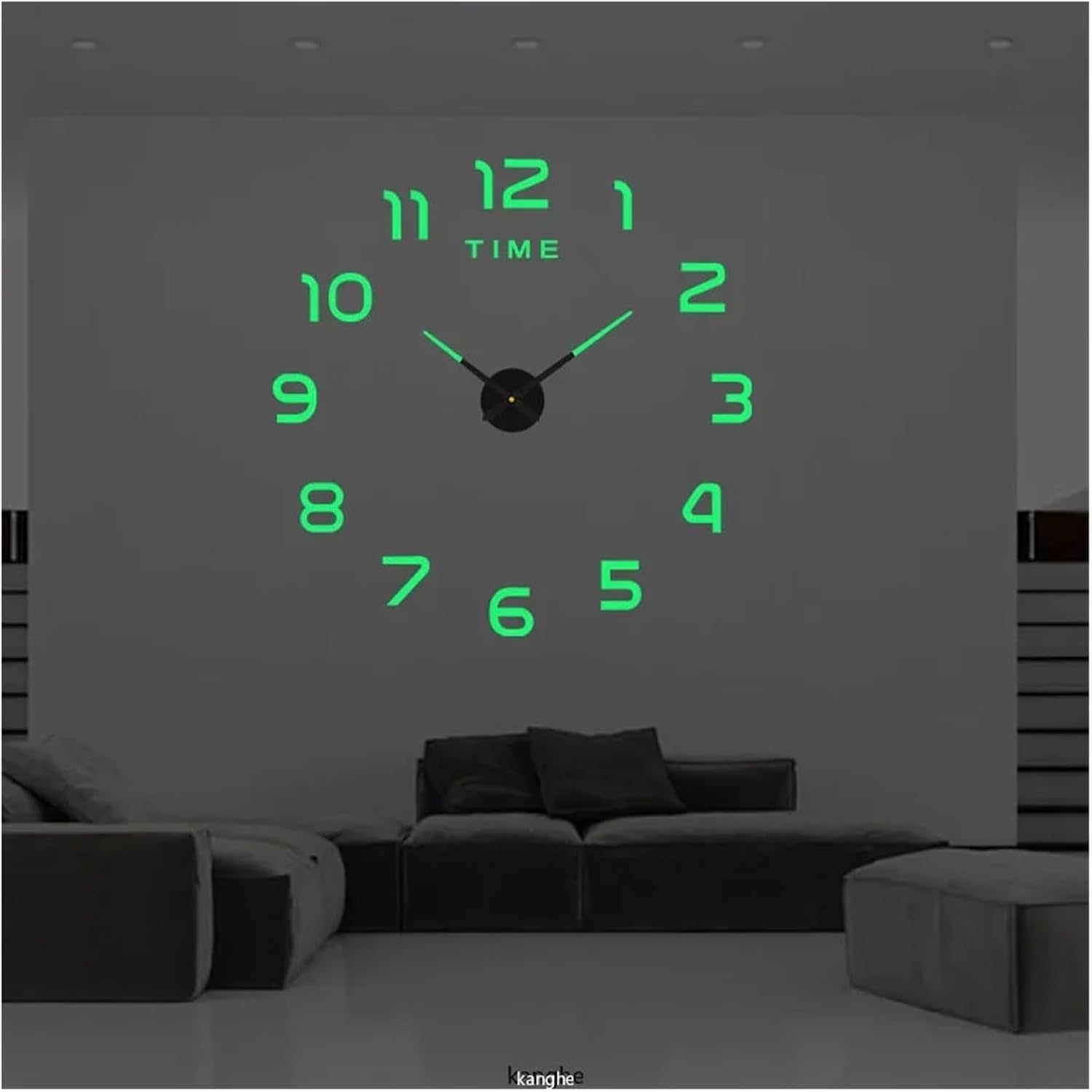 3D DIY Wall Clock Creative Design 40cm Frameless Acrylic Wall Clock Wall Decorative Sticker Watches