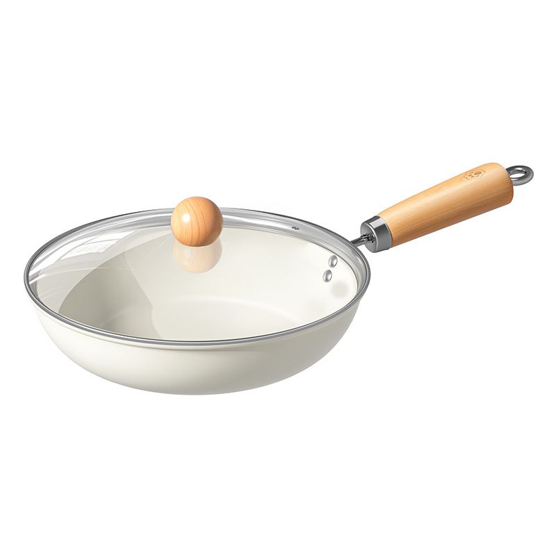 Ceramic Nonstick Frying Pan with/Without Lid, 24 cm Induction Ceramic Pan,Kitchen Cooking Chef's Pan