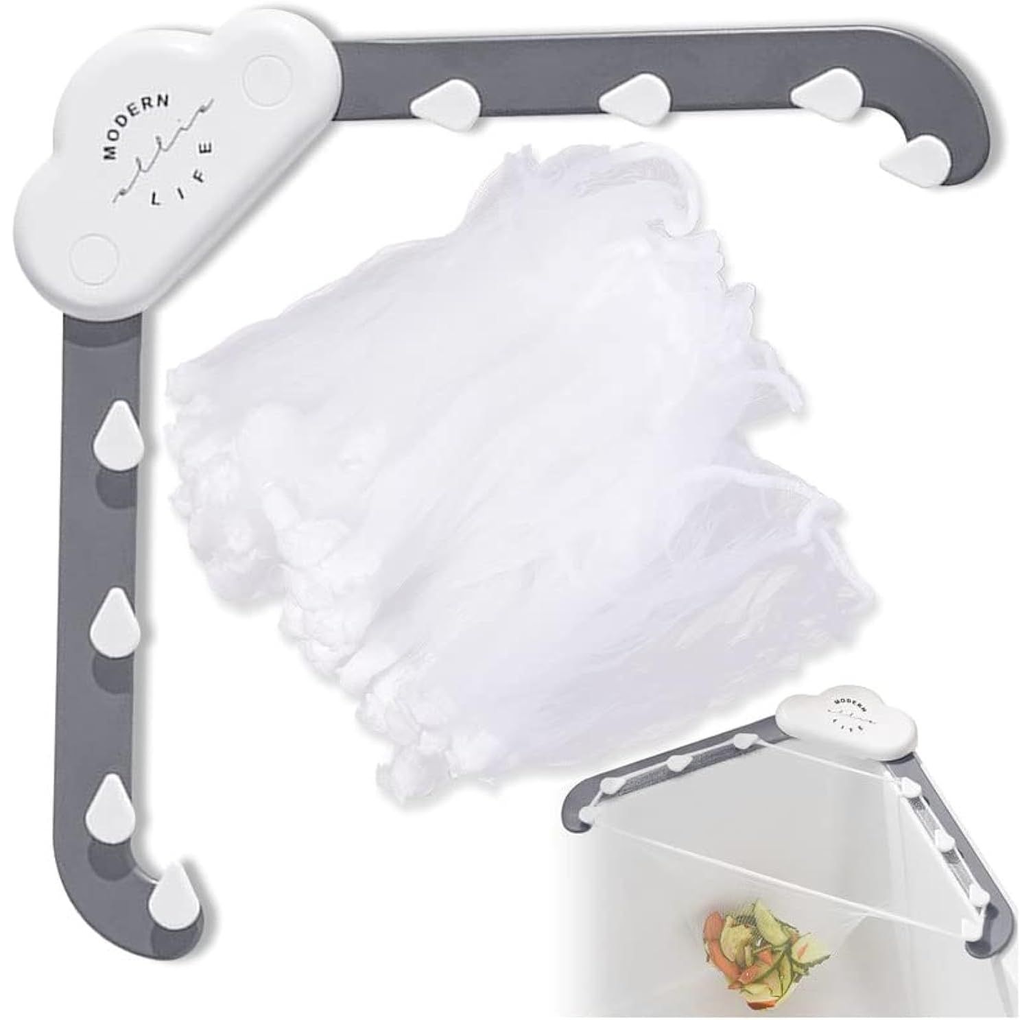 【Clearance Sale】Triangle sink strainer with 150 pcs Filter net,Corner Sink Strainer Basket, Disposable Sink Strainer for Kitchen Waste Leftover