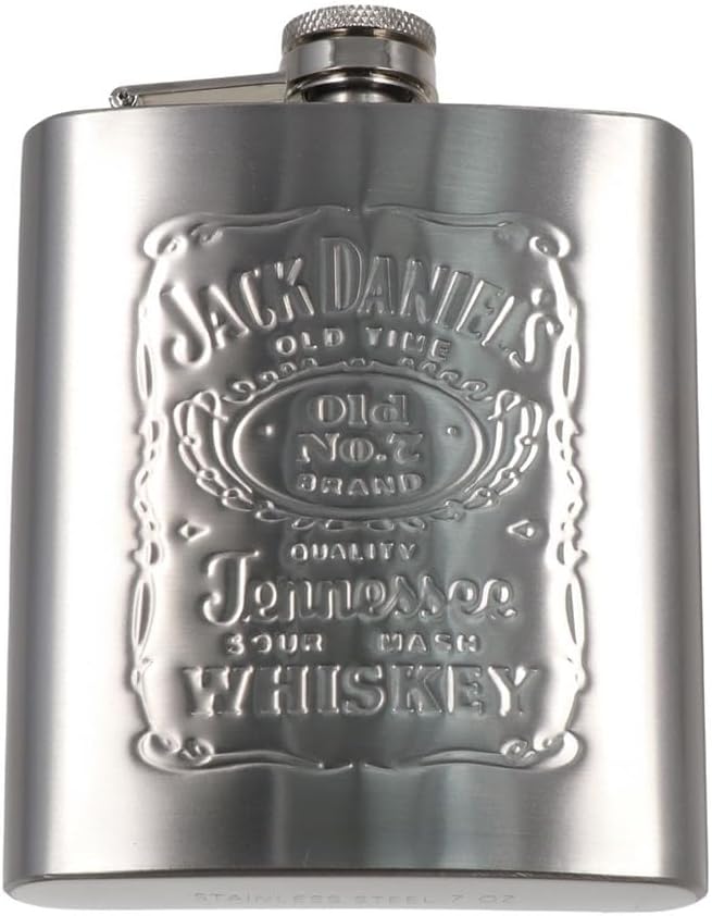 Hip Flask Gift Set of 4, 7 Oz Drinking Flasks for Liquor for Men Women, Stainless Steel Alcohol Whiskey Flask with Funnel & 2 Cups, Metal Pocket Flask Gift Box for Wedding Groomsmen