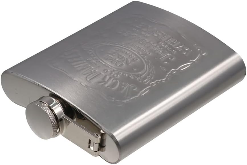 Hip Flask Gift Set of 4, 7 Oz Drinking Flasks for Liquor for Men Women, Stainless Steel Alcohol Whiskey Flask with Funnel & 2 Cups, Metal Pocket Flask Gift Box for Wedding Groomsmen