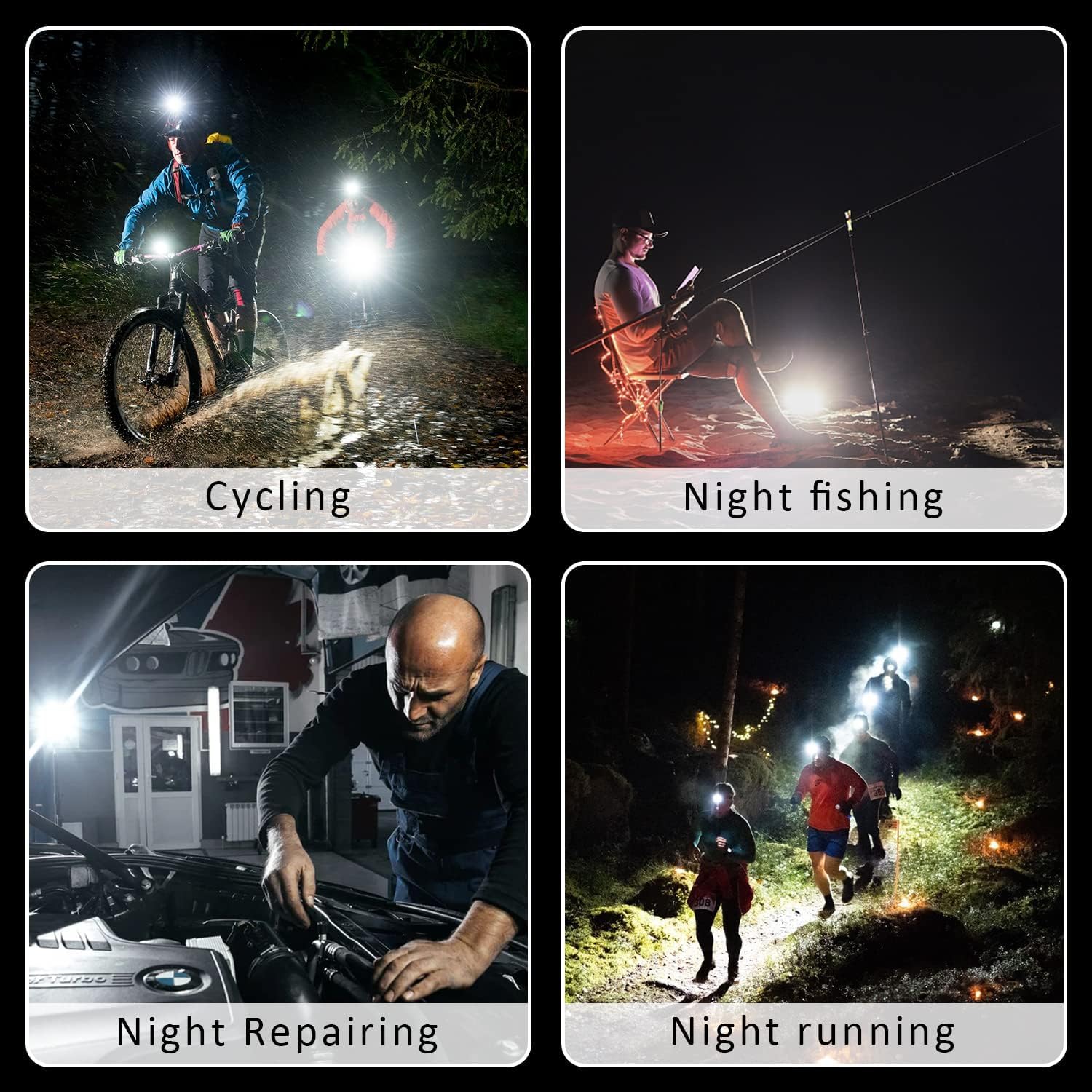 LED Camping Lantern, Rechargeable Small COB Keychain Mini Torch, Portable Mini Pocket Light, Multi-Functional Work Inspection Light for Cycling Repairing Outdoor
