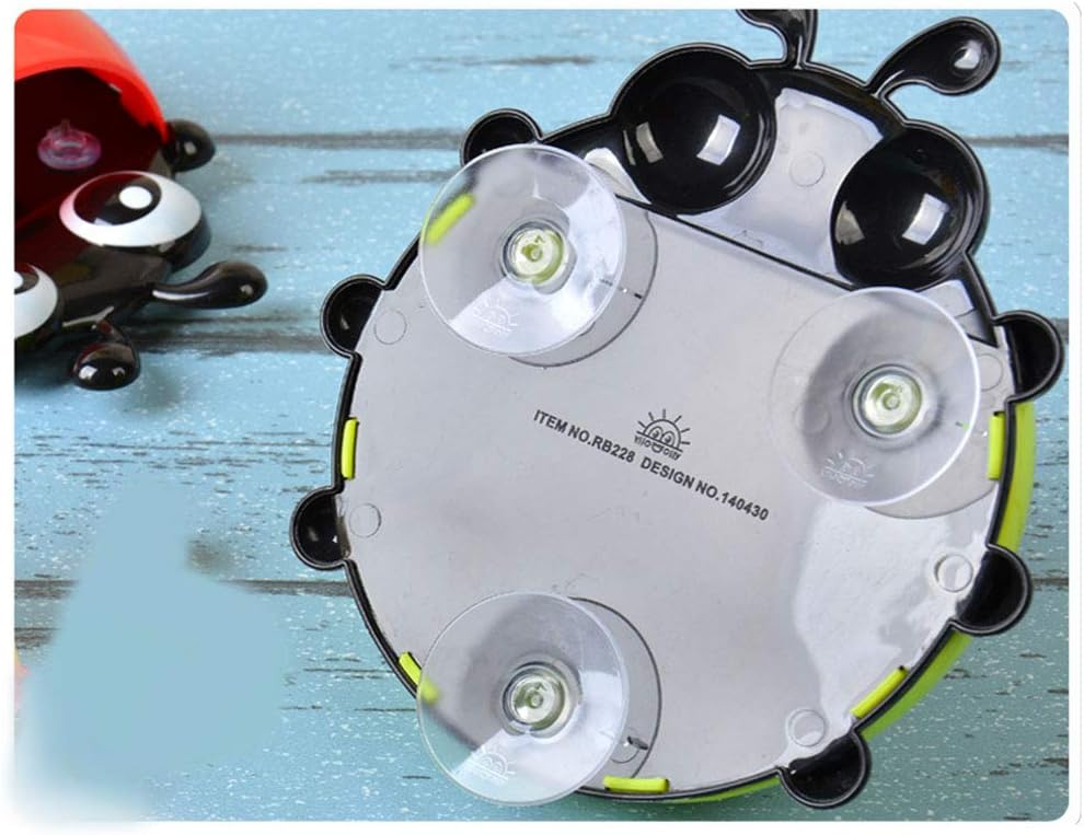 1pc Cute Ladybug Toothbrush Holder - No-Drill, Wall-Mounted Suction Cup Storage Rack for Bathroom Organization, Christmas/Halloween Gift Decoration