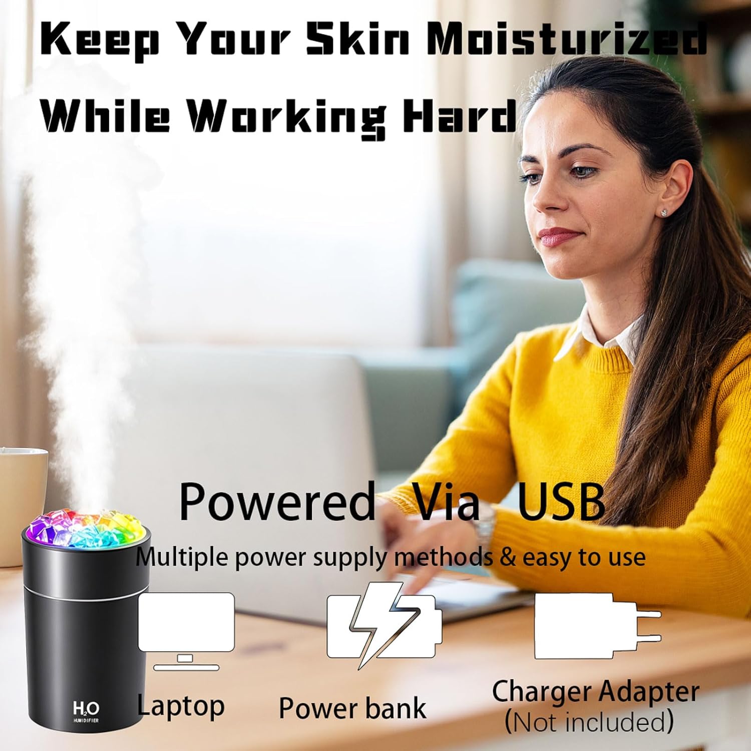 USB Humidifier And Aromatherapy Machine, With Cold Fog And Night Light Atmosphere Light Humidifier, Aromatherapy Spray Is Suitable For Cars, Bedrooms, Living Rooms, Desks, Mini Color Lights Car Humidi