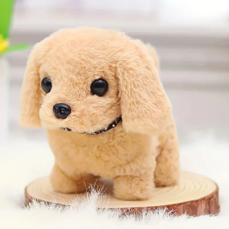 New Electric Pet Electronic Dog Toy, It Can Run And Bark, Move Back And Forth, Interactive Toy Electronic Stuffed Dog, Birthday Gift
