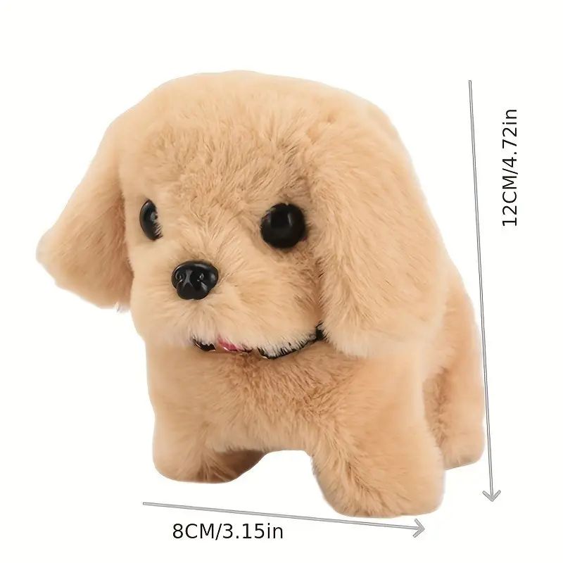 New Electric Pet Electronic Dog Toy, It Can Run And Bark, Move Back And Forth, Interactive Toy Electronic Stuffed Dog, Birthday Gift
