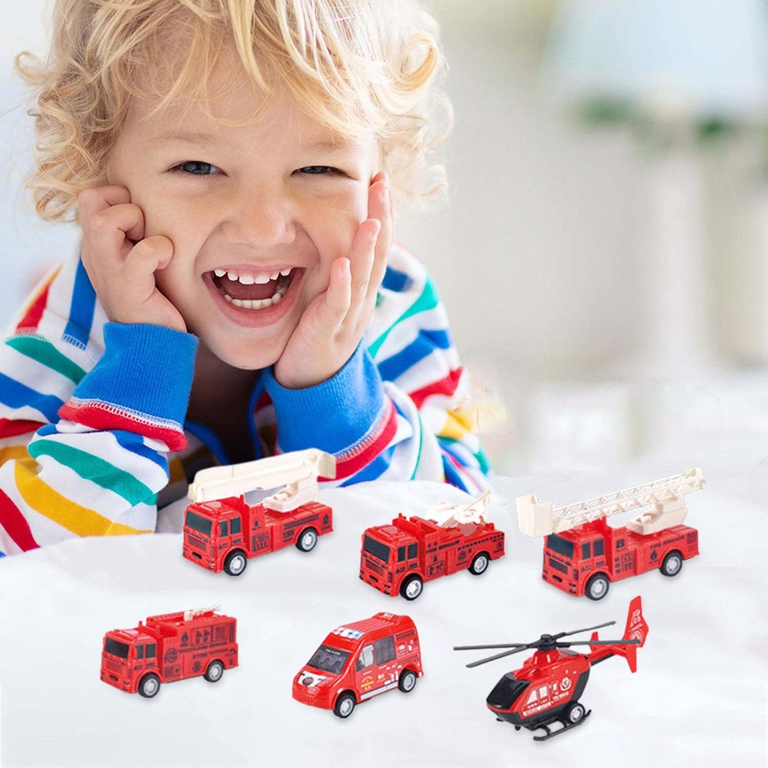 6 Pcs Construction Models Play Vehicles Toy, Construction Toys, Engineering Vehicle Inertial Toy Car, Truck Toy Car Set  For Kids Toy Gift Educational Toy