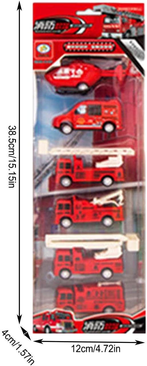 6 Pcs Construction Models Play Vehicles Toy, Construction Toys, Engineering Vehicle Inertial Toy Car, Truck Toy Car Set  For Kids Toy Gift Educational Toy