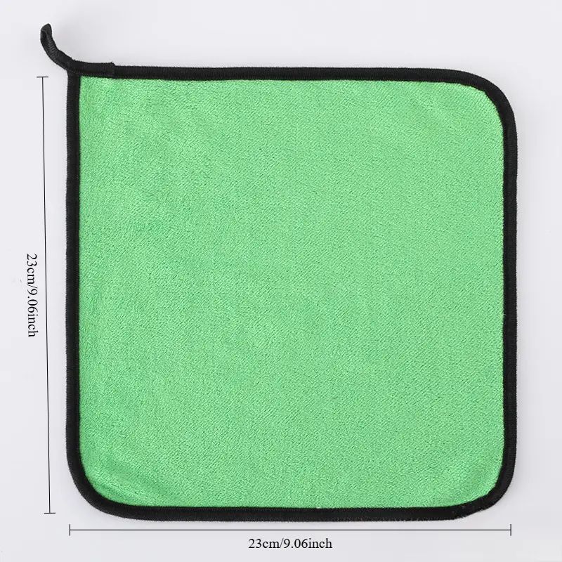 【Random color 】10 Pack Extra Thick Reusable Microfiber Cleaning Cloths, Dual-Layer Dual-Color Super Absorbent Kitchen Towels for Dishes, Glass, Floors & Car Care