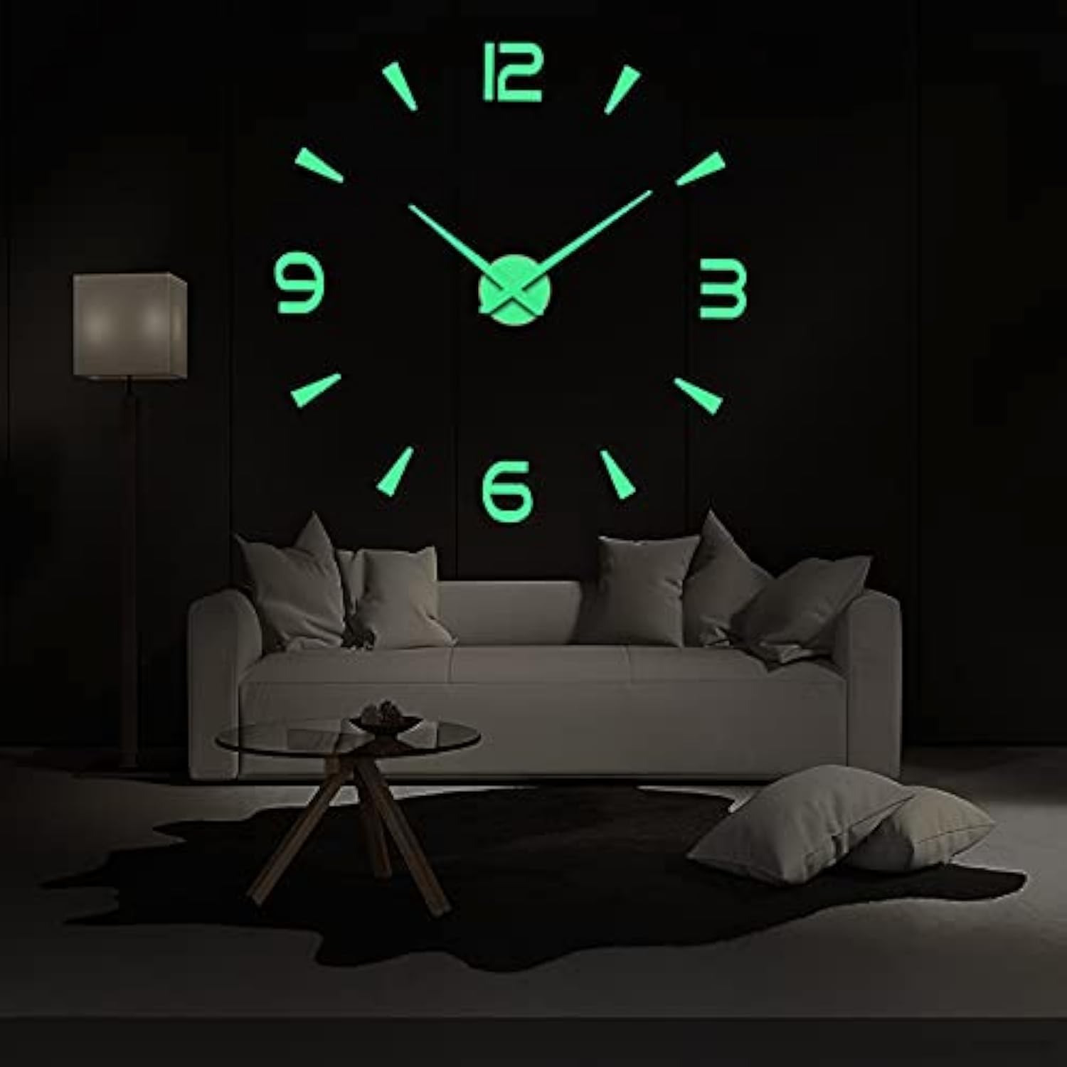 3D DIY Wall Clock Creative Design 40cm Frameless Acrylic Wall Clock Wall Decorative Sticker Watches