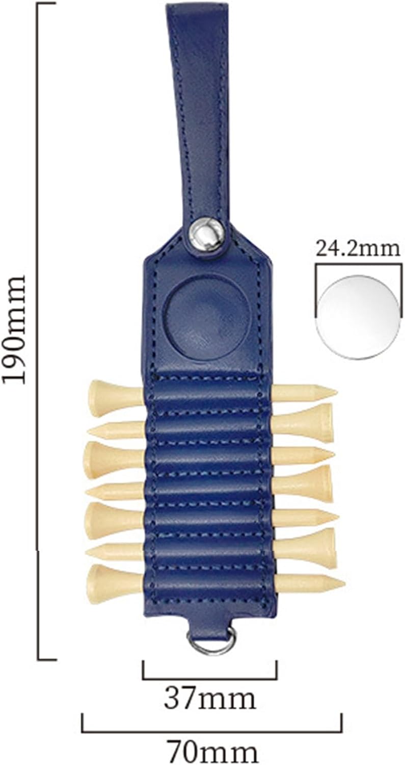 Golf Tee Holder Storage Container,Large Capacity Wear Resistant Lightweight Portable Golf Tees for Golf Club Bag Accessories