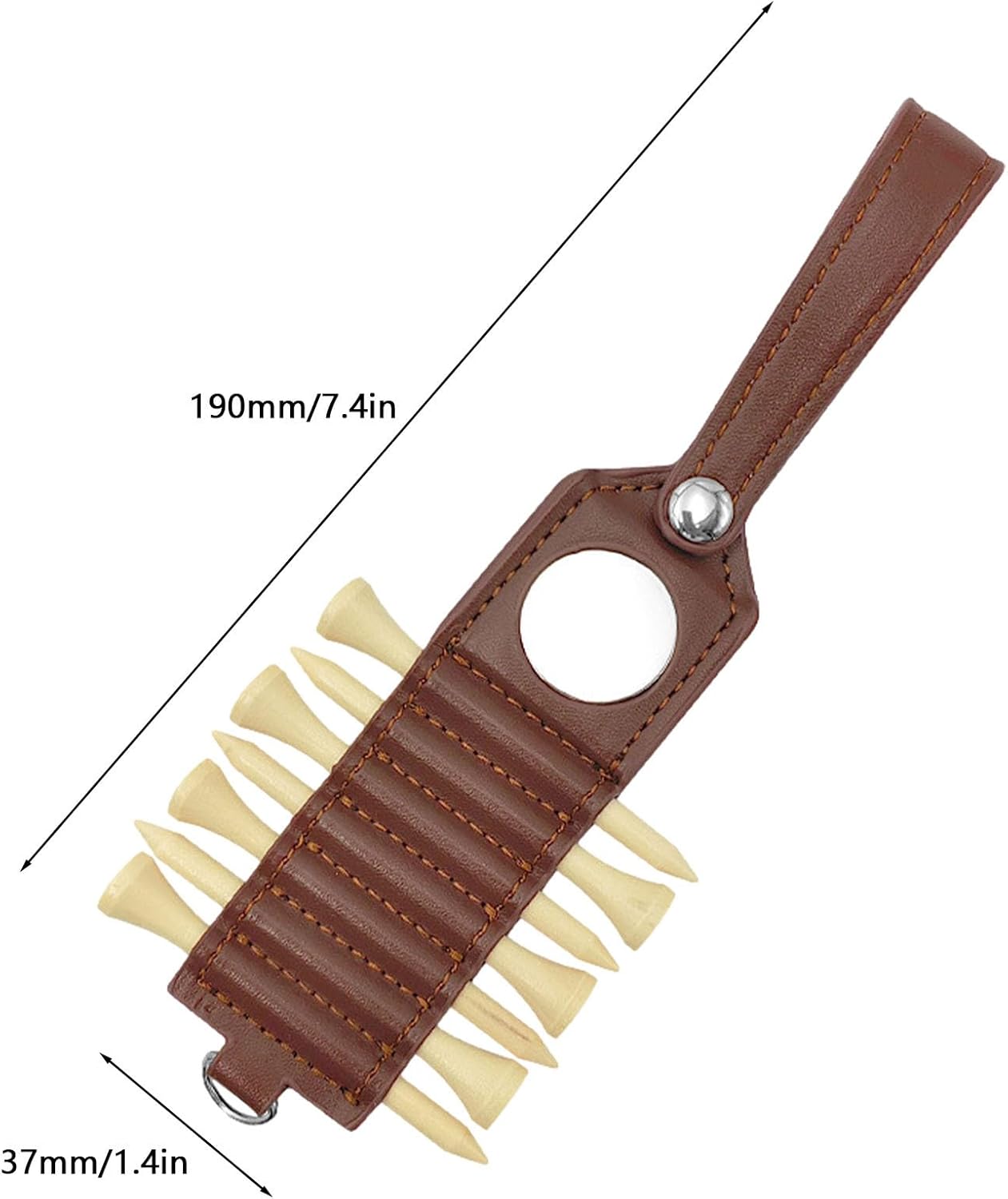 Golf Tee Holder Storage Container,Large Capacity Wear Resistant Lightweight Portable Golf Tees for Golf Club Bag Accessories