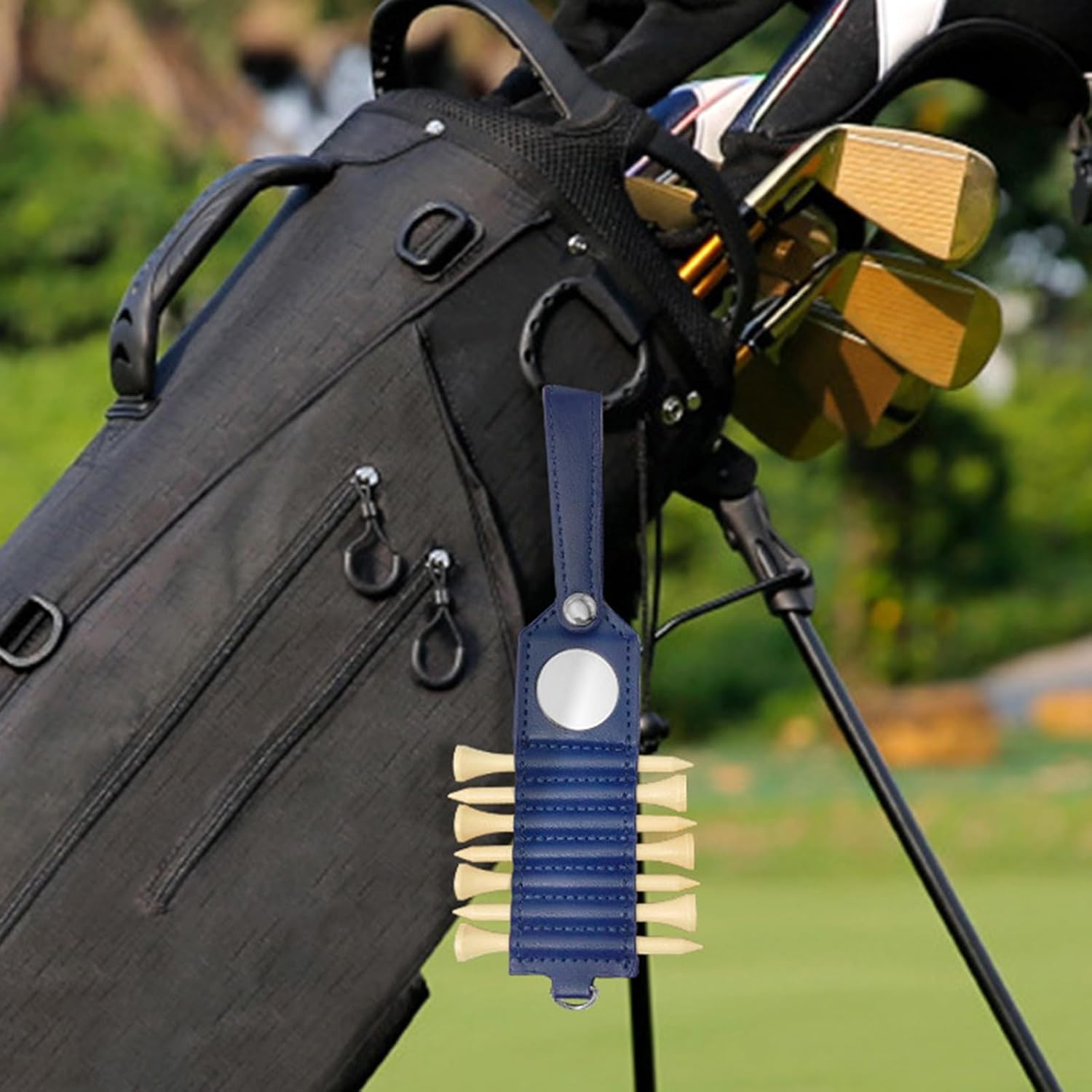 Golf Tee Holder Storage Container,Large Capacity Wear Resistant Lightweight Portable Golf Tees for Golf Club Bag Accessories