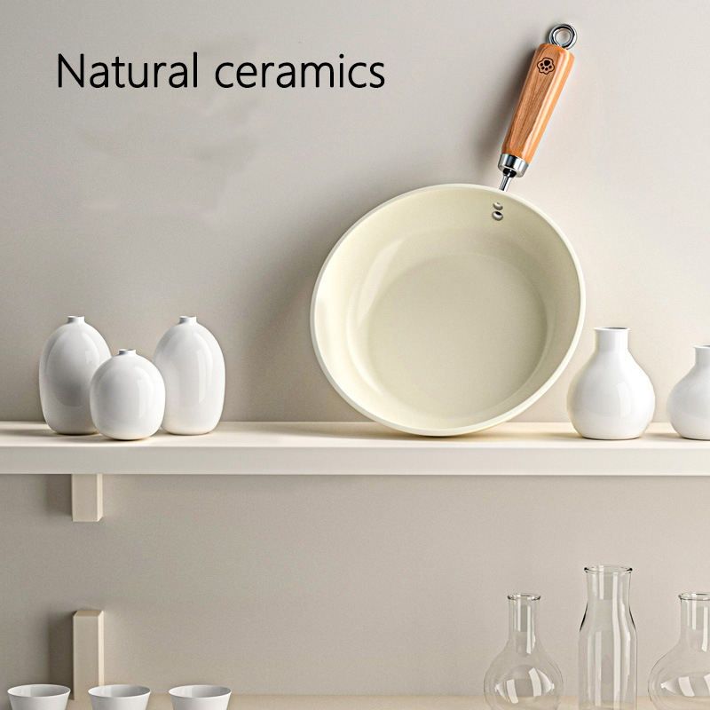 Ceramic Nonstick Frying Pan with/Without Lid, 24 cm Induction Ceramic Pan,Kitchen Cooking Chef's Pan