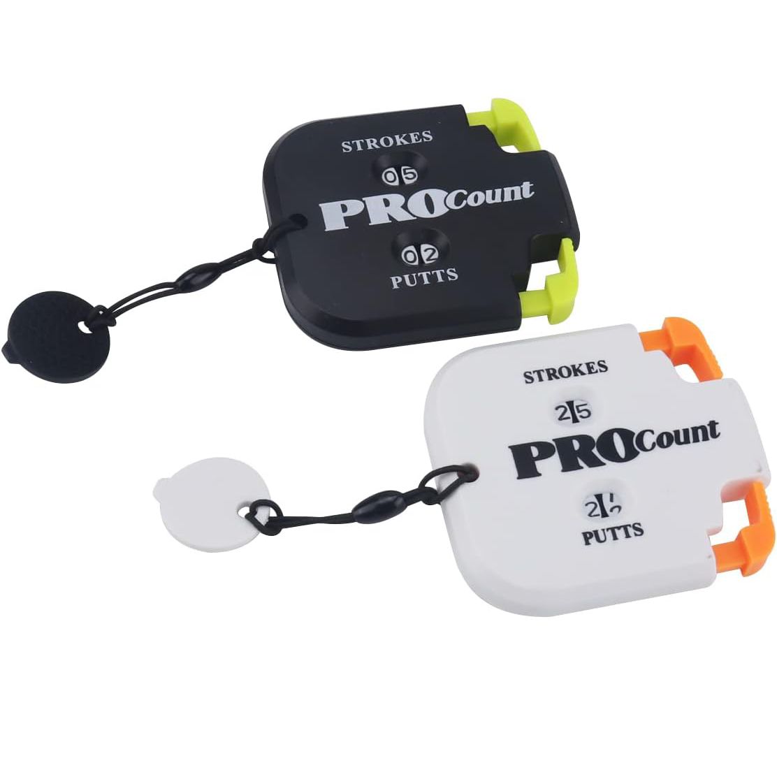 Golf Stroke Counter, Mini Golf Shot Clicker Counter Portable Golf Score Keeper with Dial Reset Tool Key Chain for Outdoor Sport Scoreboard Games Golf Accessories