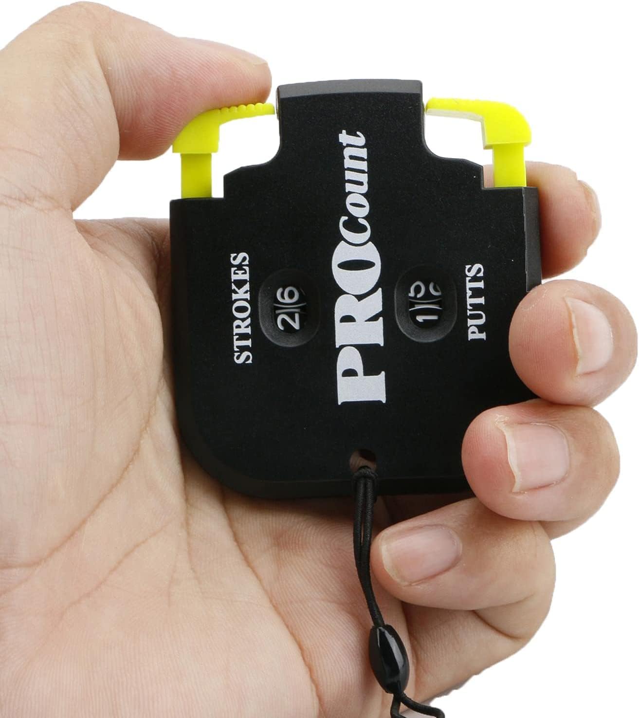 Golf Stroke Counter, Mini Golf Shot Clicker Counter Portable Golf Score Keeper with Dial Reset Tool Key Chain for Outdoor Sport Scoreboard Games Golf Accessories