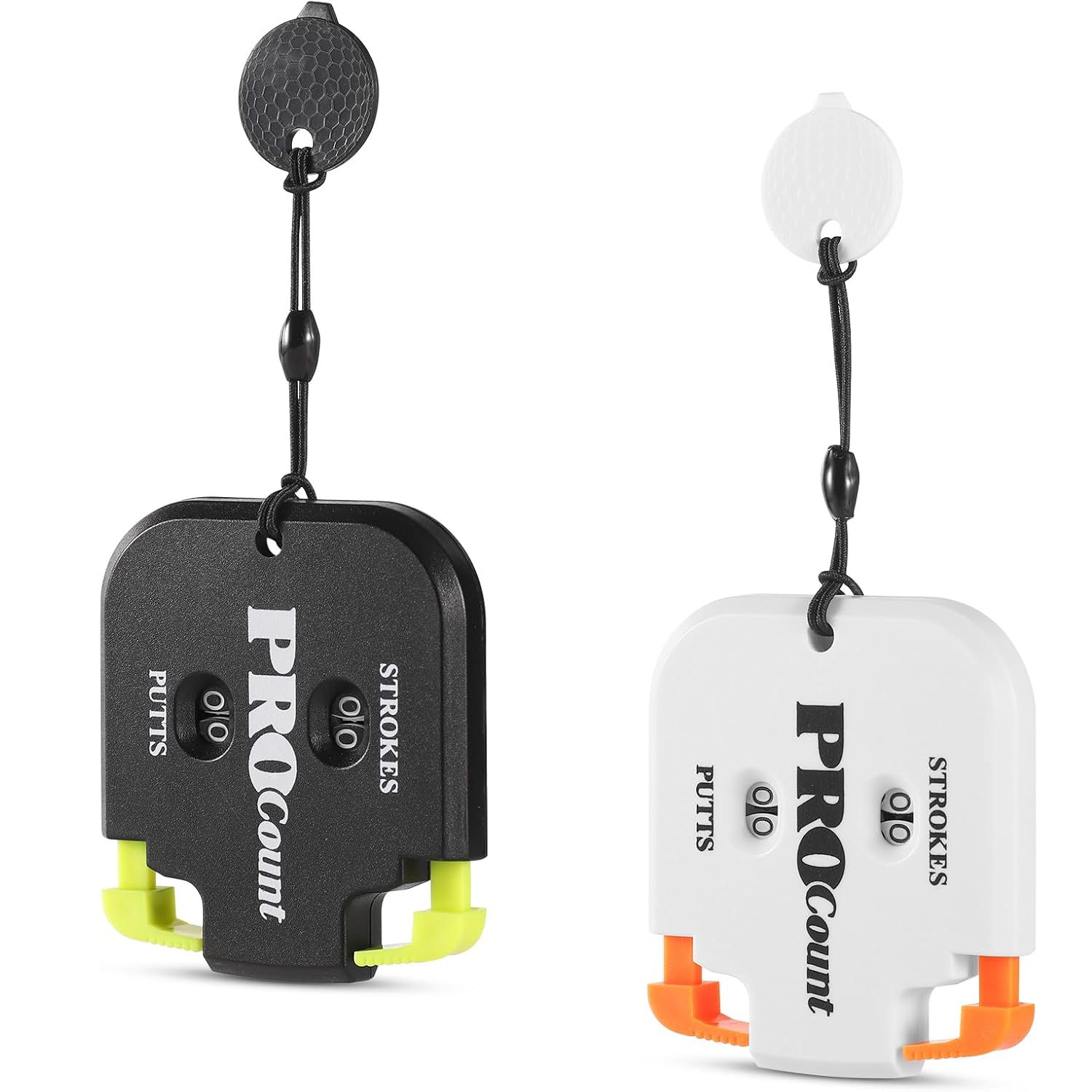 Golf Stroke Counter, Mini Golf Shot Clicker Counter Portable Golf Score Keeper with Dial Reset Tool Key Chain for Outdoor Sport Scoreboard Games Golf Accessories