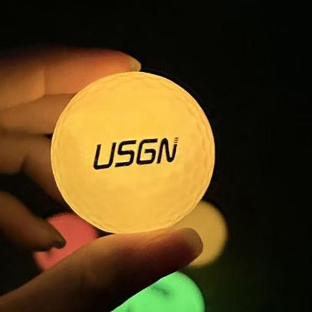 6 Pack Glow in The Dark Golf Balls Light up Night Led Golf Balls Gift Sets for Men Kids Women,Multi Colors of Orange, Red, Green