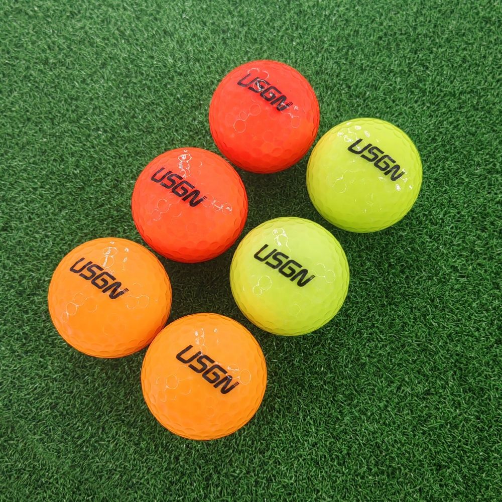 6 Pack Glow in The Dark Golf Balls Light up Night Led Golf Balls Gift Sets for Men Kids Women,Multi Colors of Orange, Red, Green