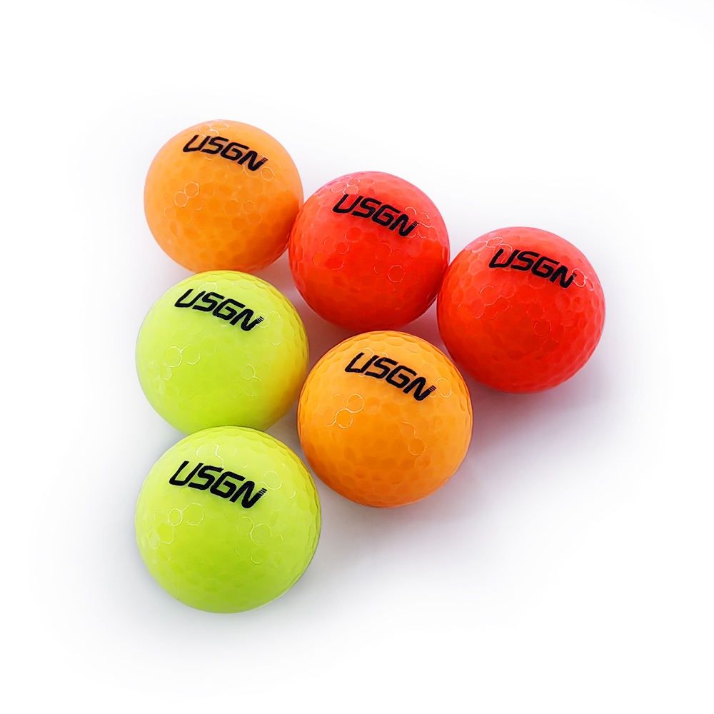 6 Pack Glow in The Dark Golf Balls Light up Night Led Golf Balls Gift Sets for Men Kids Women,Multi Colors of Orange, Red, Green