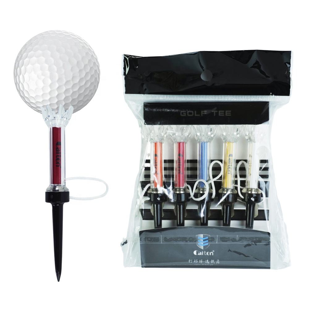 Golf Tees, 5Pcs Flexible Magnetic Plastic Golf Tee Training Practice Tool for Perfect Trajectory, Golf Accessories for Men