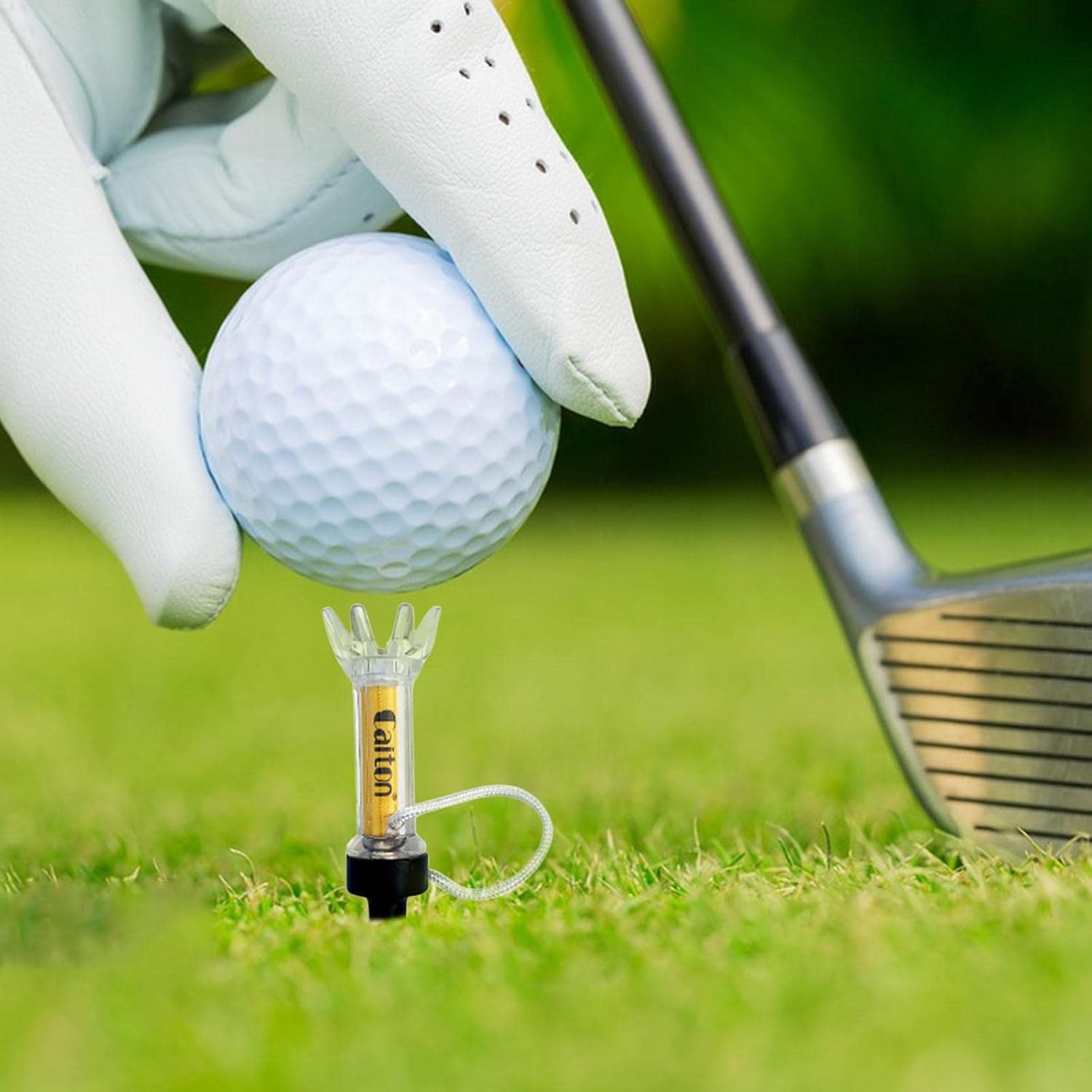 Golf Tees, 5Pcs Flexible Magnetic Plastic Golf Tee Training Practice Tool for Perfect Trajectory, Golf Accessories for Men