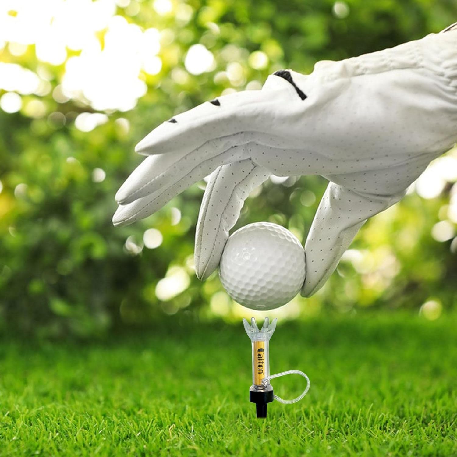 Golf Tees, 5Pcs Flexible Magnetic Plastic Golf Tee Training Practice Tool for Perfect Trajectory, Golf Accessories for Men