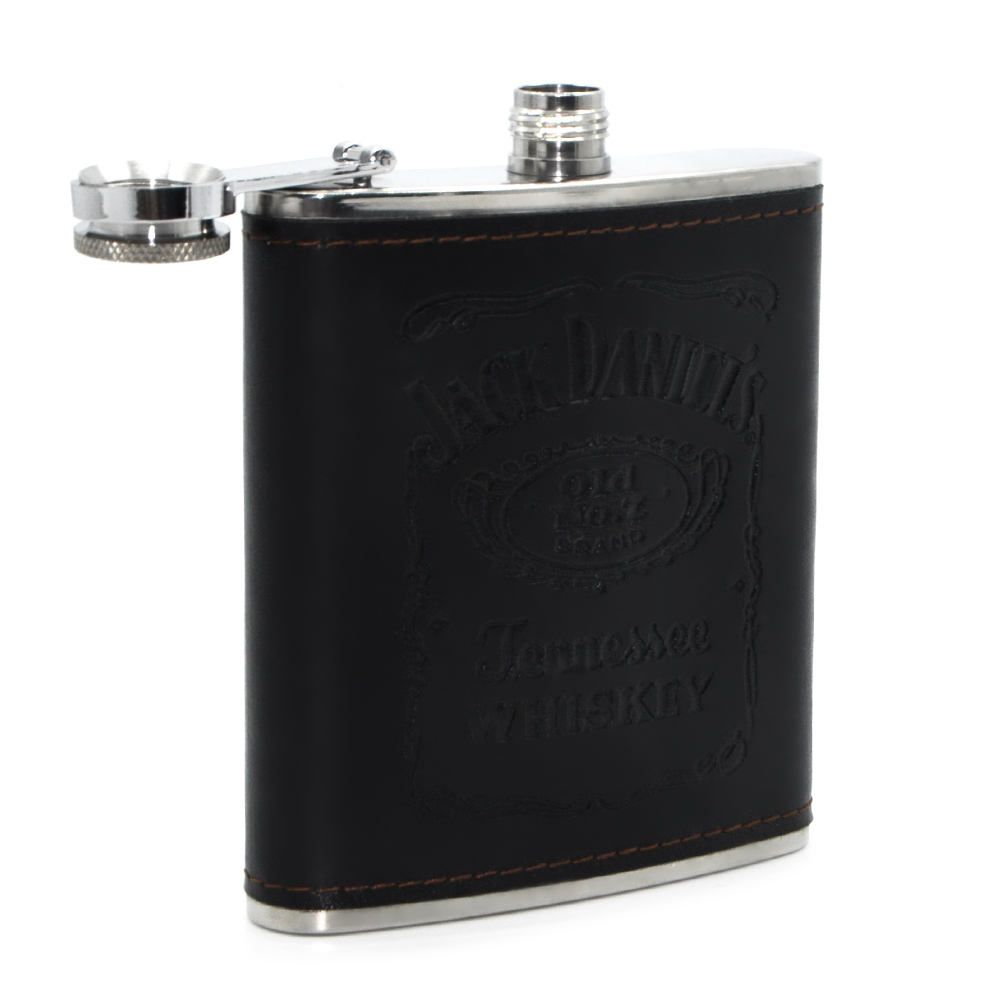 Hip Flask Gift Set of 4, 7 Oz Drinking Flasks for Liquor for Men Women, Stainless Steel Alcohol Whiskey Flask with Funnel & 2 Cups, Metal Pocket Flask Gift Box for Wedding Groomsmen
