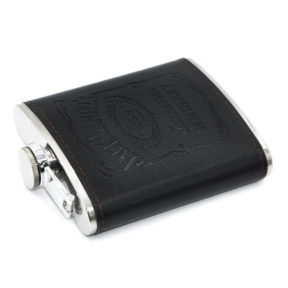 Hip Flask Gift Set of 4, 7 Oz Drinking Flasks for Liquor for Men Women, Stainless Steel Alcohol Whiskey Flask with Funnel & 2 Cups, Metal Pocket Flask Gift Box for Wedding Groomsmen