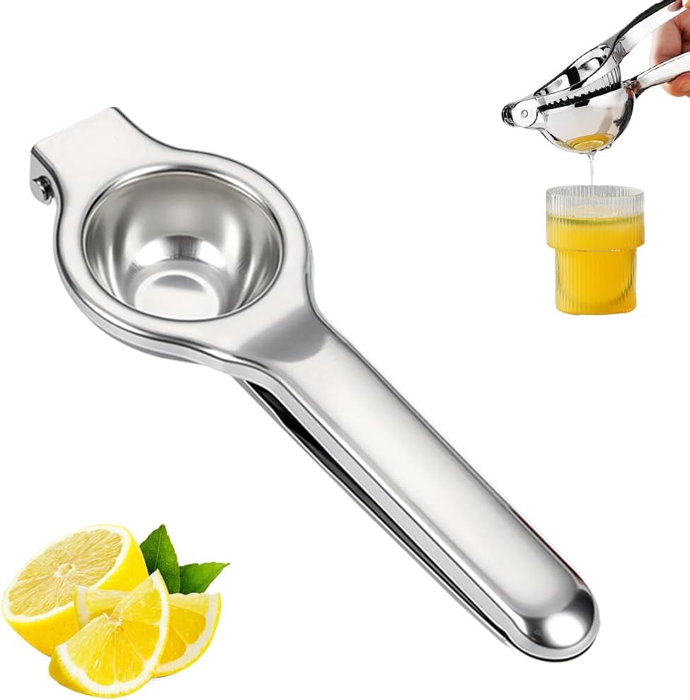 Stainless Steel Manual Juicer Citrus Lemon Squeezer,Fruit Juicer Lime Press Metal,Professional Hand Juicer Kitchen Tool