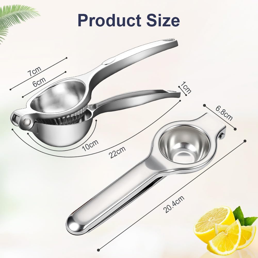 Stainless Steel Manual Juicer Citrus Lemon Squeezer,Fruit Juicer Lime Press Metal,Professional Hand Juicer Kitchen Tool
