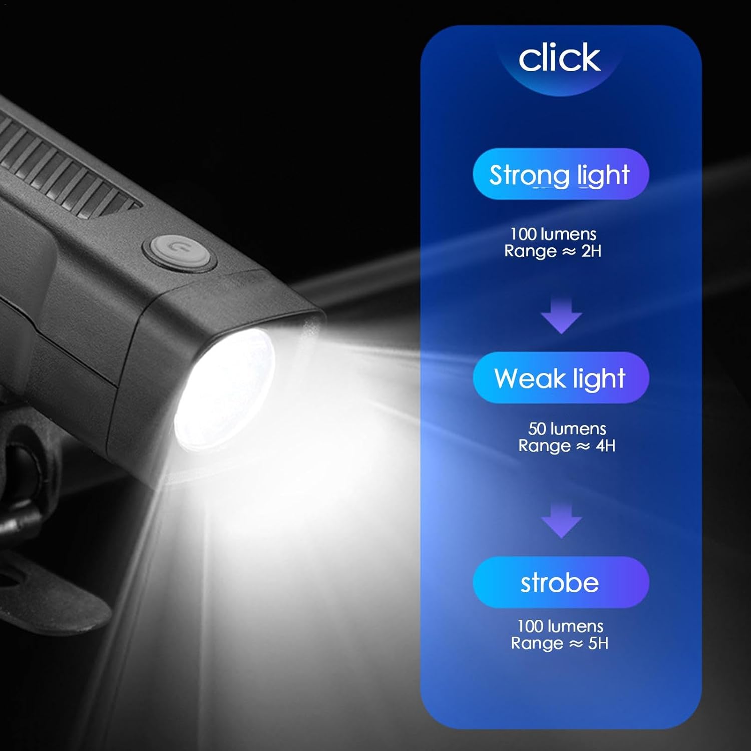 【Clearance Sale】Bike Headlight and Taillight Set, Bright USB Rechargeable Front Bike Light Easy to Install and Very Sturdy for Road Mountain Safety Night Cycling