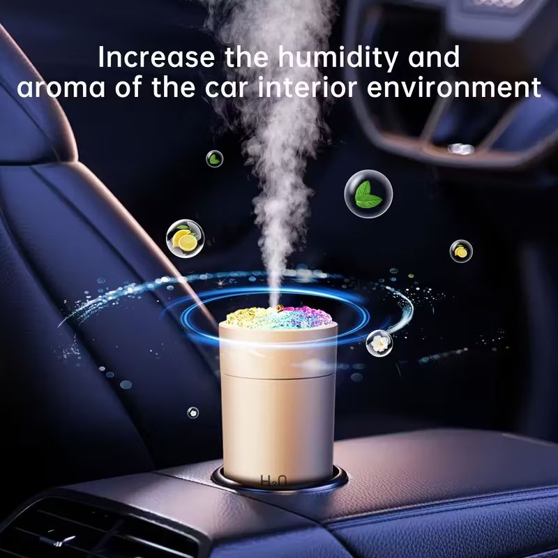 USB Humidifier And Aromatherapy Machine, With Cold Fog And Night Light Atmosphere Light Humidifier, Aromatherapy Spray Is Suitable For Cars, Bedrooms, Living Rooms, Desks, Mini Color Lights Car Humidi