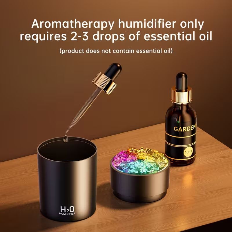 USB Humidifier And Aromatherapy Machine, With Cold Fog And Night Light Atmosphere Light Humidifier, Aromatherapy Spray Is Suitable For Cars, Bedrooms, Living Rooms, Desks, Mini Color Lights Car Humidi