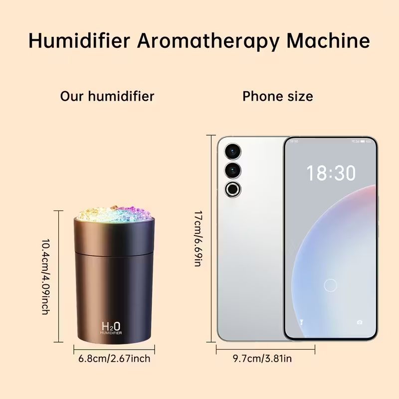 USB Humidifier And Aromatherapy Machine, With Cold Fog And Night Light Atmosphere Light Humidifier, Aromatherapy Spray Is Suitable For Cars, Bedrooms, Living Rooms, Desks, Mini Color Lights Car Humidi