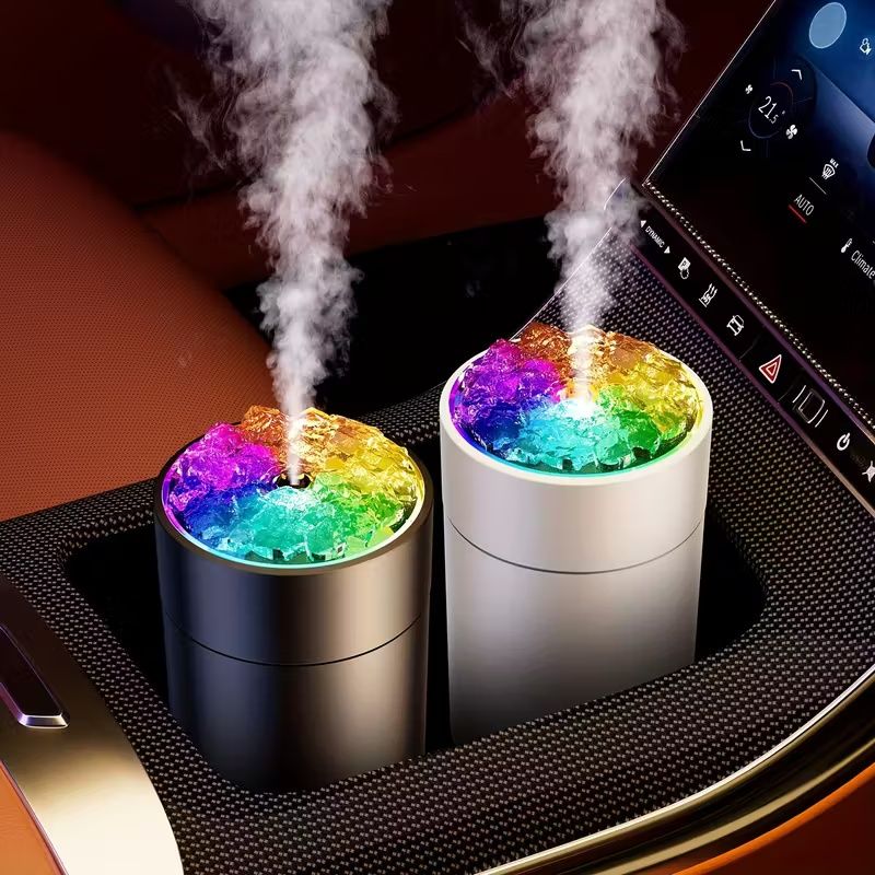 USB Humidifier And Aromatherapy Machine, With Cold Fog And Night Light Atmosphere Light Humidifier, Aromatherapy Spray Is Suitable For Cars, Bedrooms, Living Rooms, Desks, Mini Color Lights Car Humidi